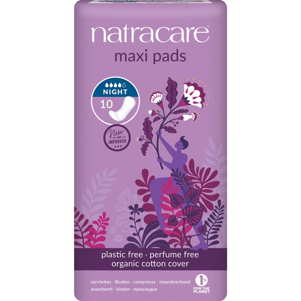 NATRACARE serviettes hygiéniques nuit 10 pce