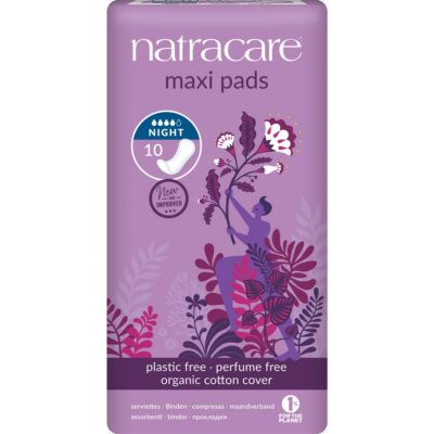 NATRACARE serviettes hygiéniques nuit 10 pce