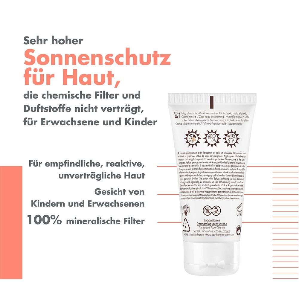 AVENE SUN crème solaire minérale SPF 50+ 50 ml