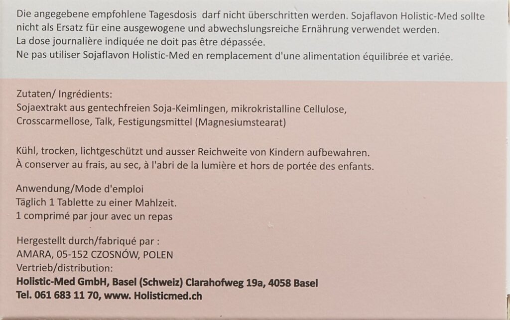 HOLISTIC MED Sojaflavon cpr 90 pce