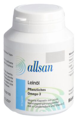 ALLSAN huile de lin végétales caps moll 90 pce