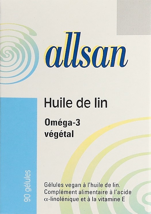 ALLSAN huile de lin végétales caps moll 90 pce
