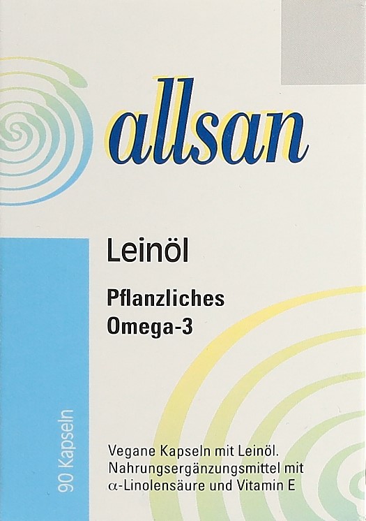 ALLSAN huile de lin végétales caps moll 90 pce