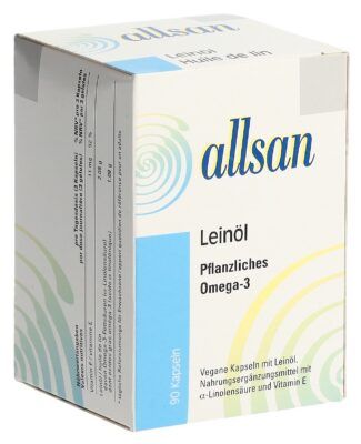 ALLSAN huile de lin végétales caps moll 90 pce