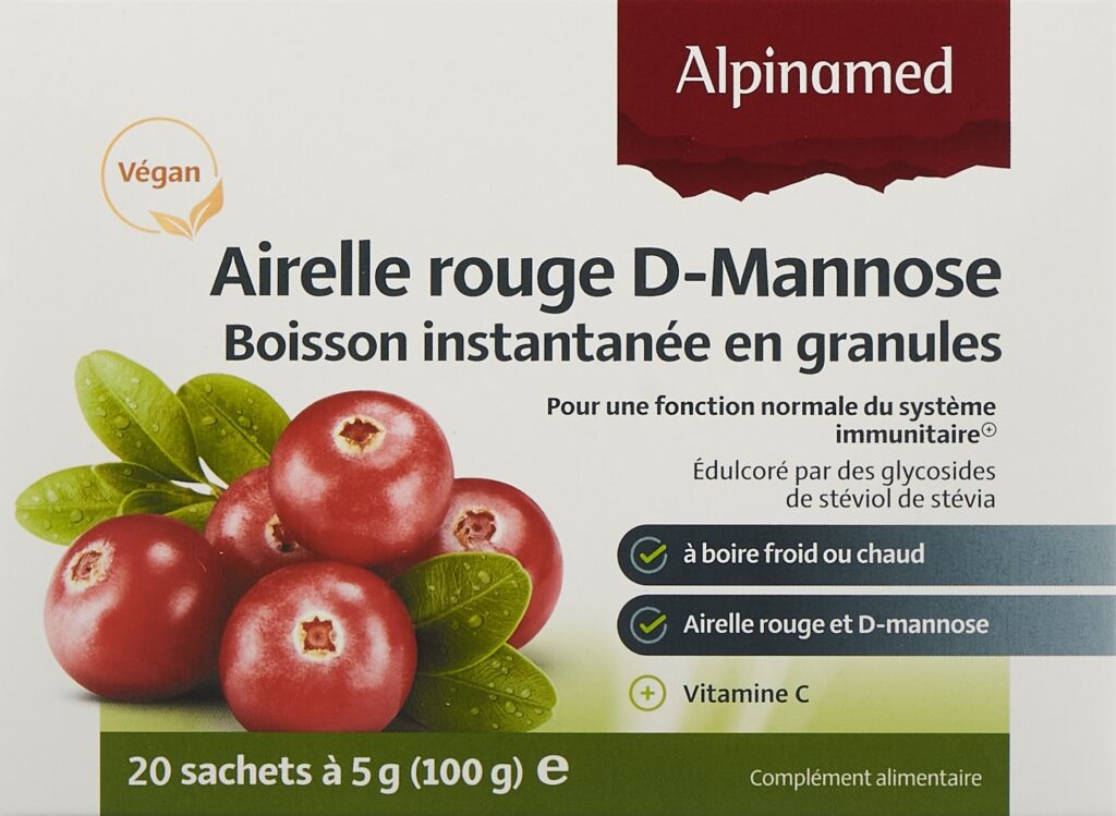ALPINAMED Airelle rouge D-Mannose gran 20 sach 5 g