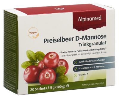 ALPINAMED Airelle rouge D-Mannose gran 20 sach 5 g