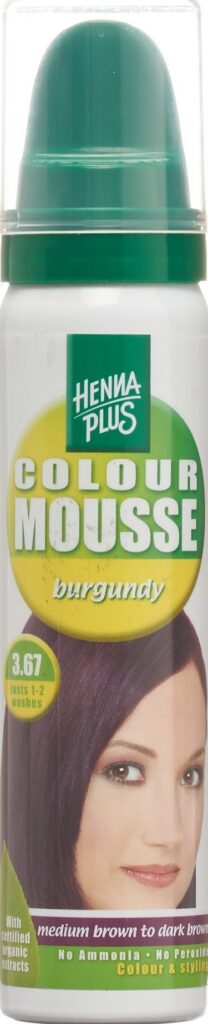HENNA PLUS colour mousse 3.67 burgundy 75 ml