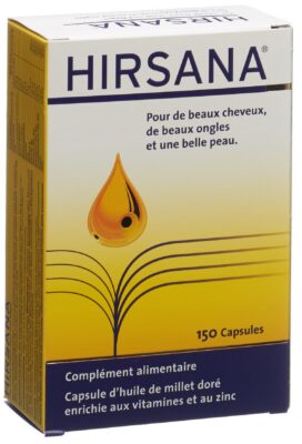 HIRSANA Capsules huile millet doré 150 pce