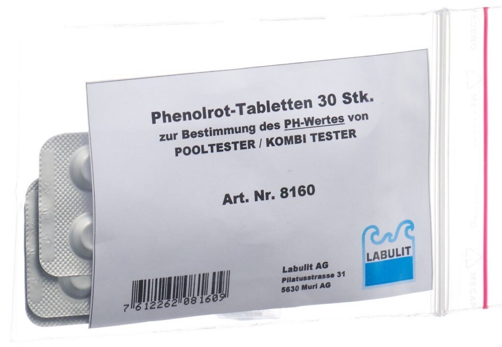 LABULIT pool tester comprimés rouge phénol 30 pce