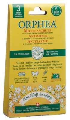 ORPHEA sachets antimite fleurs 3 pce