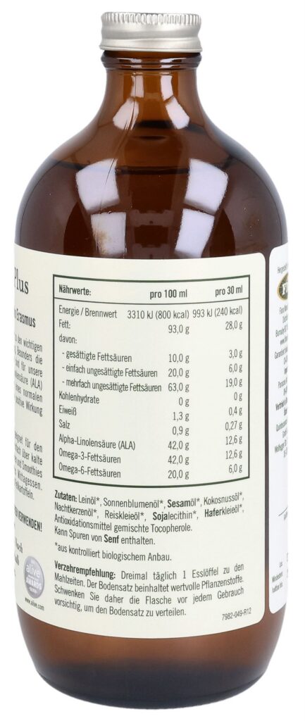 UDOS CHOICE huile de plantes bio fl 500 ml