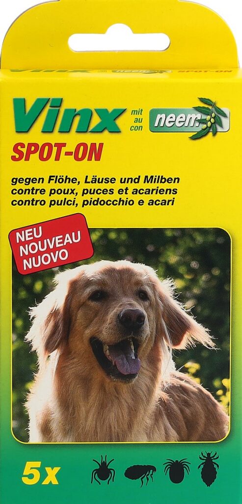 VINX spot on gouttes au neem chien 5 x 1 ml