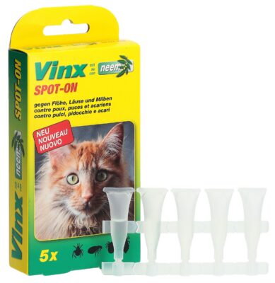 VINX spot on gouttes au neem chat 5 x 1 ml