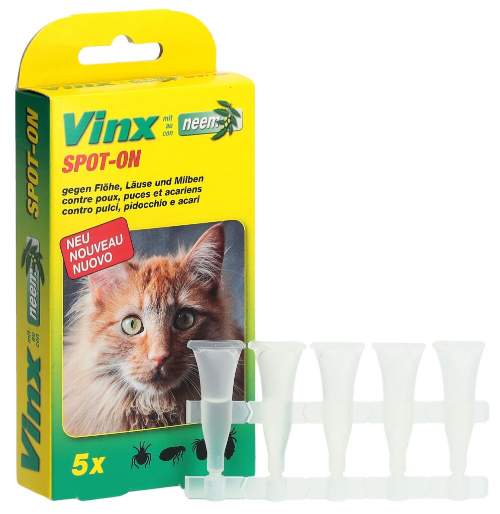 VINX spot on gouttes au neem chat 5 x 1 ml