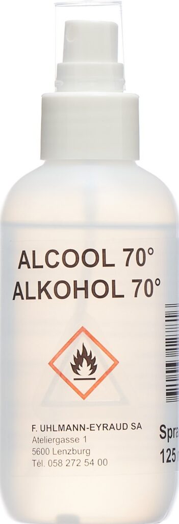UHLMANN EYRAUD alcool 70 % spr 125 ml