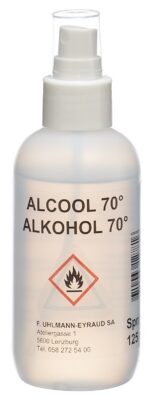 UHLMANN EYRAUD alcool 70 % spr 125 ml