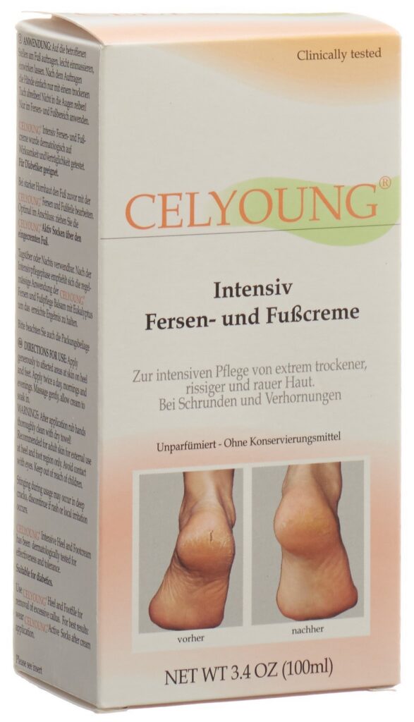 CELYOUNG crème pour les pieds et talons tb 100 ml