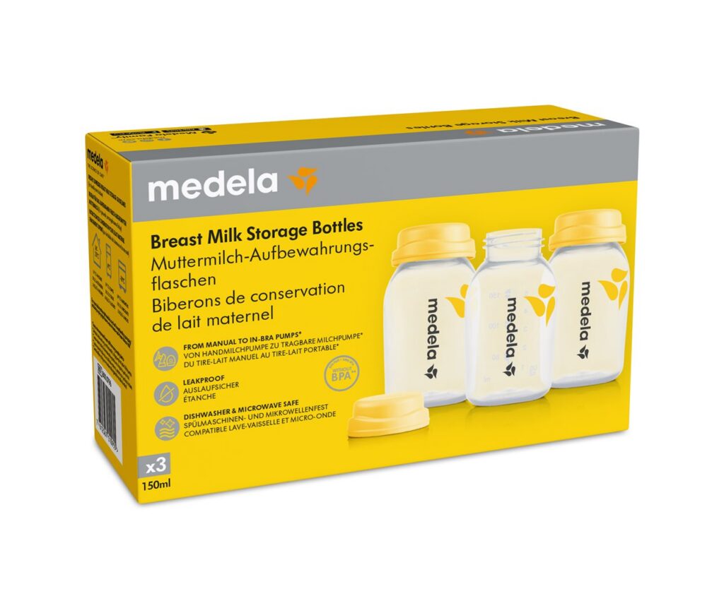 MEDELA biberon 150ml couv et empièc 3 pce