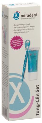 MIRADENT tong-clin set 50ml gel + rappe à langue