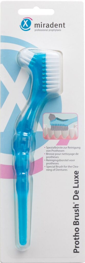 MIRADENT protho brush de luxe bros dent proth bleu