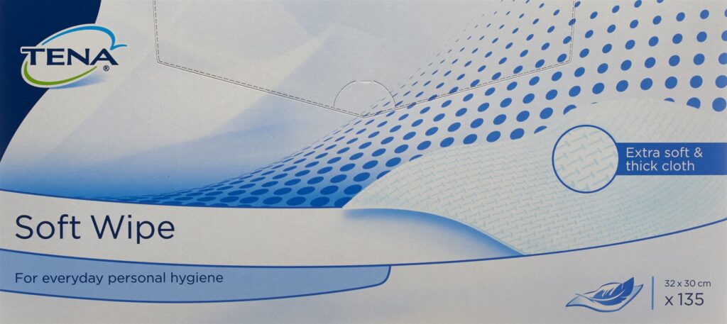 TENA Soft Wipe 30x32cm 135 pce