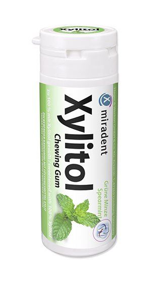 MIRADENT xylitol chewing gum spearmint 30 pce