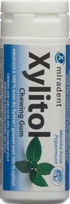 MIRADENT xylitol chewing gum menthe 30 pce