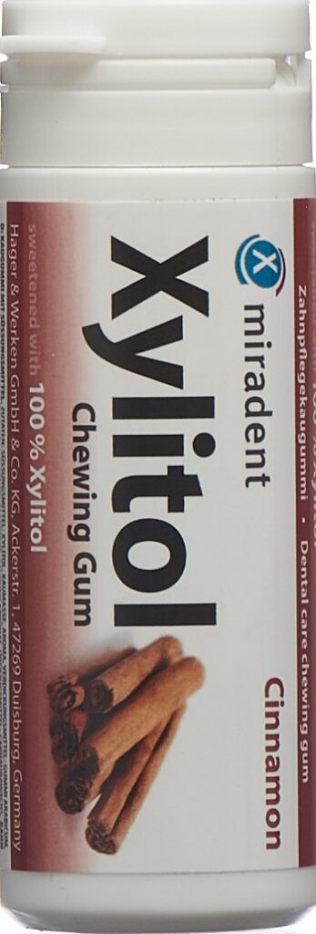 MIRADENT xylitol chewing gum cannelle 30 pce