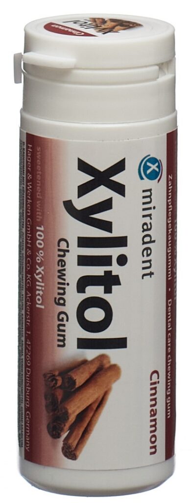 MIRADENT xylitol chewing gum cannelle 30 pce