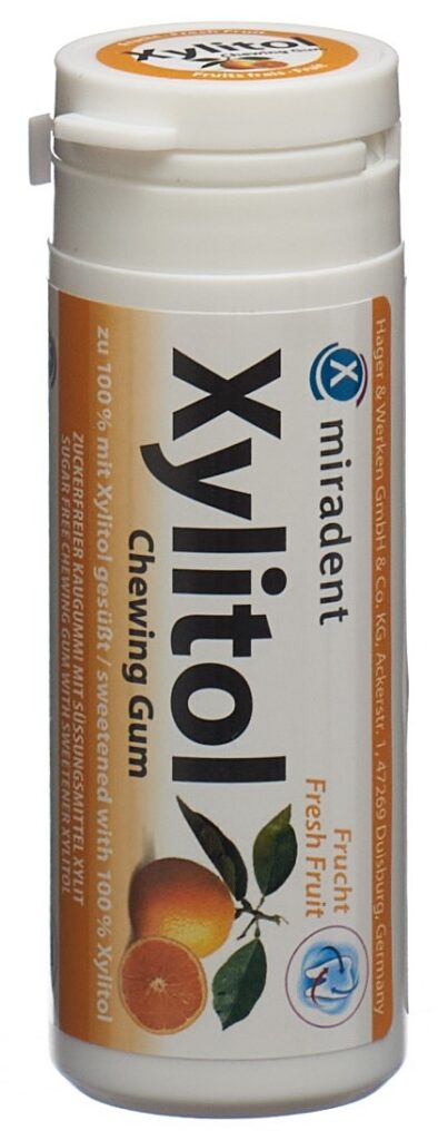MIRADENT xylitol chewing gum fruit 30 pce