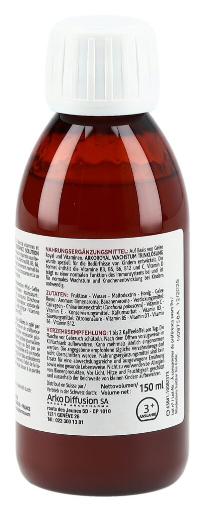ARKOROYAL sirop croissance junior fl 150 ml