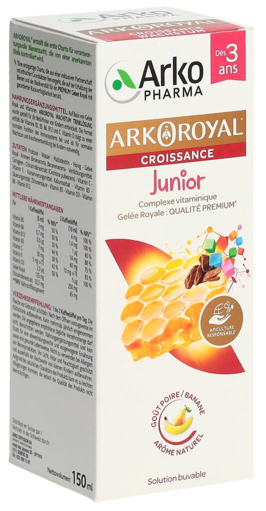ARKOROYAL sirop croissance junior fl 150 ml