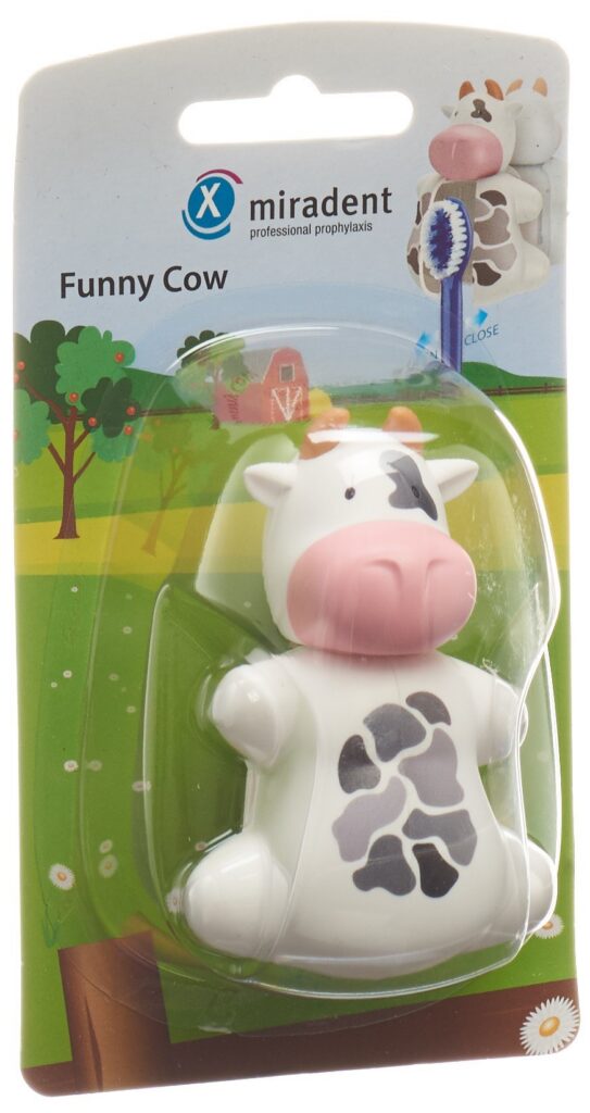 MIRADENT funny snapper porte brosse dents vache