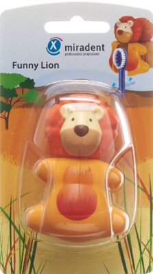 MIRADENT funny snapper porte brosse dents lion
