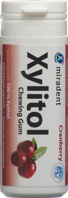 MIRADENT xylitol chewing gum cranberry 30 pce