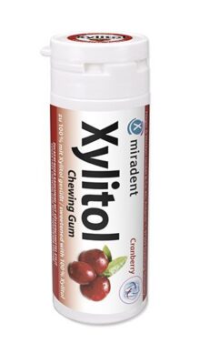 MIRADENT xylitol chewing gum cranberry 30 pce