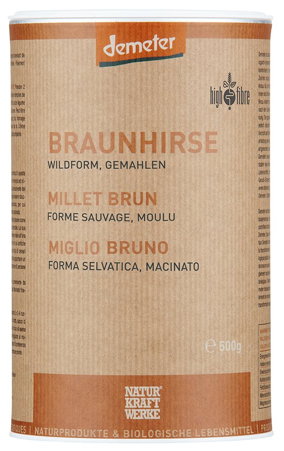 NATURKRAFTWERKE Millet brun moulu Demeter 500 g
