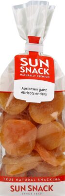 SUN SNACK abricots entiers dénoyautés sach 275 g