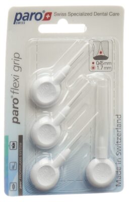 PARO Flexi Grip 1.7mm xxxx-fin blanc cylindr 4 pce