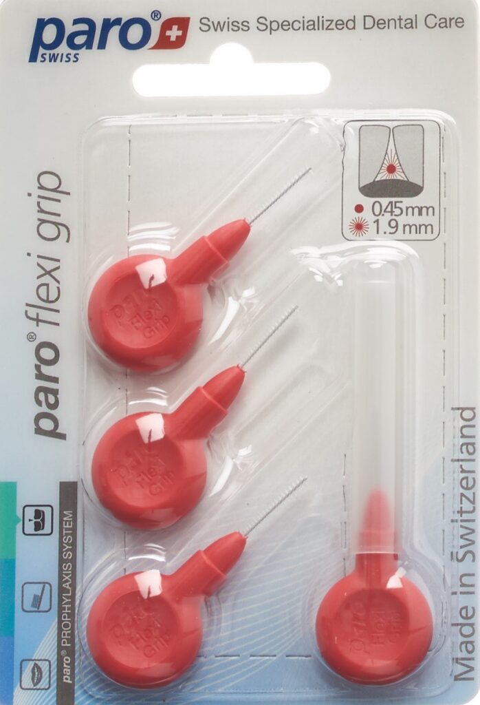 PARO Flexi Grip 1.9mm xxx-fin rouge cylindr 4 pce