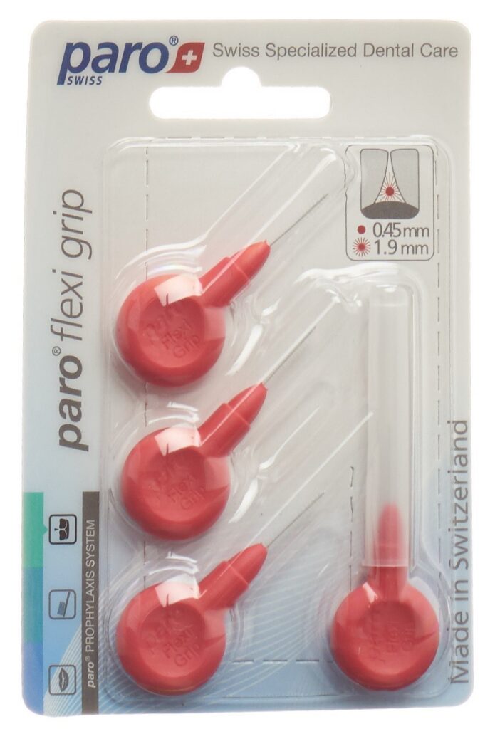 PARO Flexi Grip 1.9mm xxx-fin rouge cylindr 4 pce
