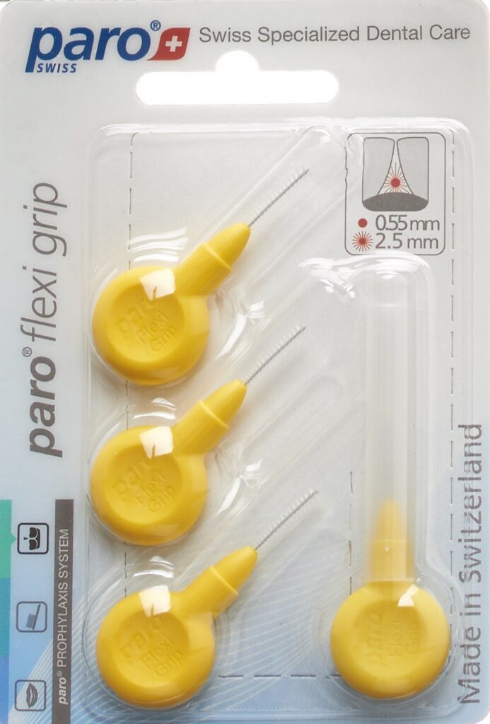 PARO Flexi Grip 2.5mm xx-fin jaune cylindr 4 pce