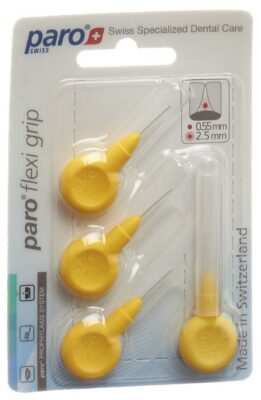 PARO Flexi Grip 2.5mm xx-fin jaune cylindr 4 pce
