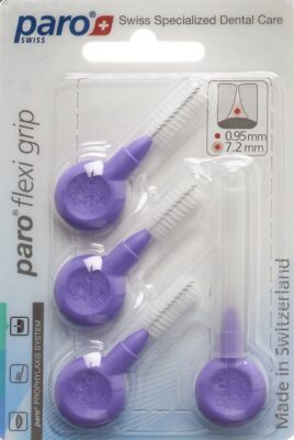 PARO Flexi Grip 8mm coarse violet cylindr 4 pce