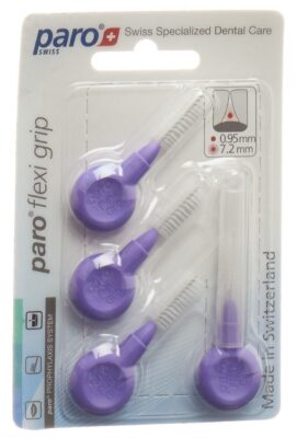 PARO Flexi Grip 8mm coarse violet cylindr 4 pce