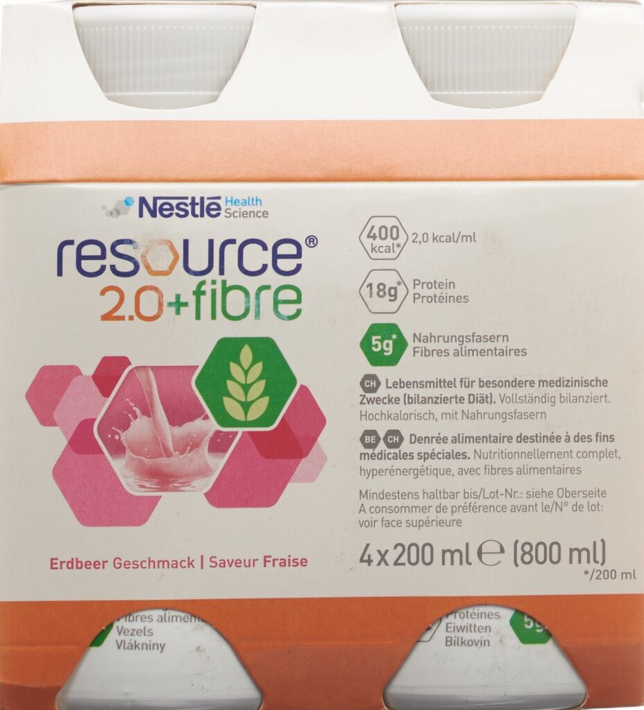 RESOURCE 2.0 fibre fraise 4 x 200 ml