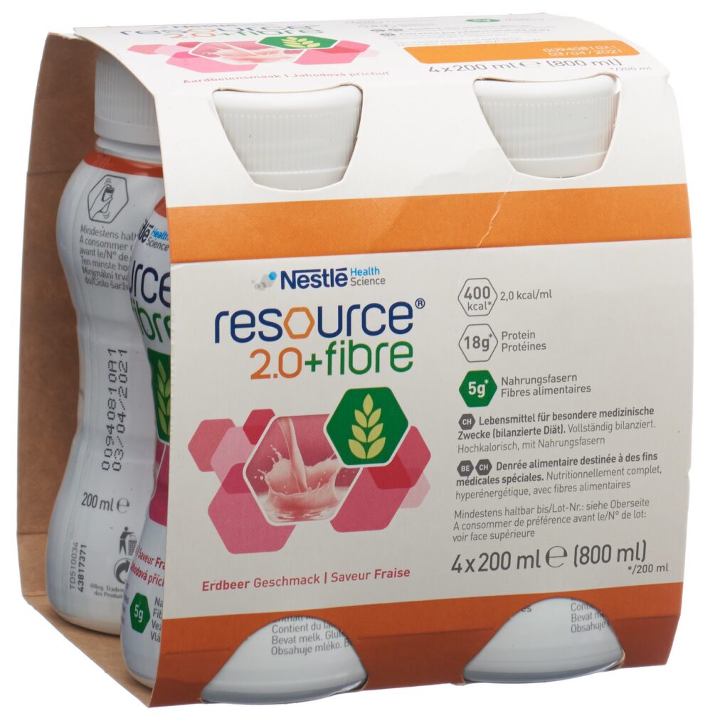 RESOURCE 2.0 fibre fraise 4 x 200 ml
