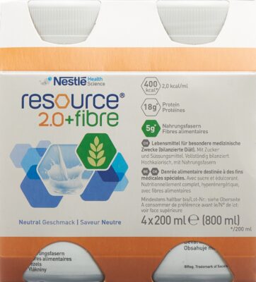 RESOURCE 2.0 fibre neutre 4 x 200 ml