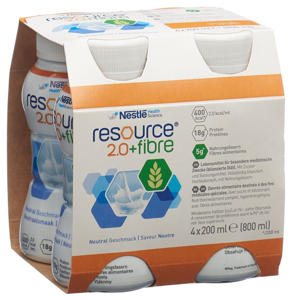 RESOURCE 2.0 fibre neutre 4 x 200 ml