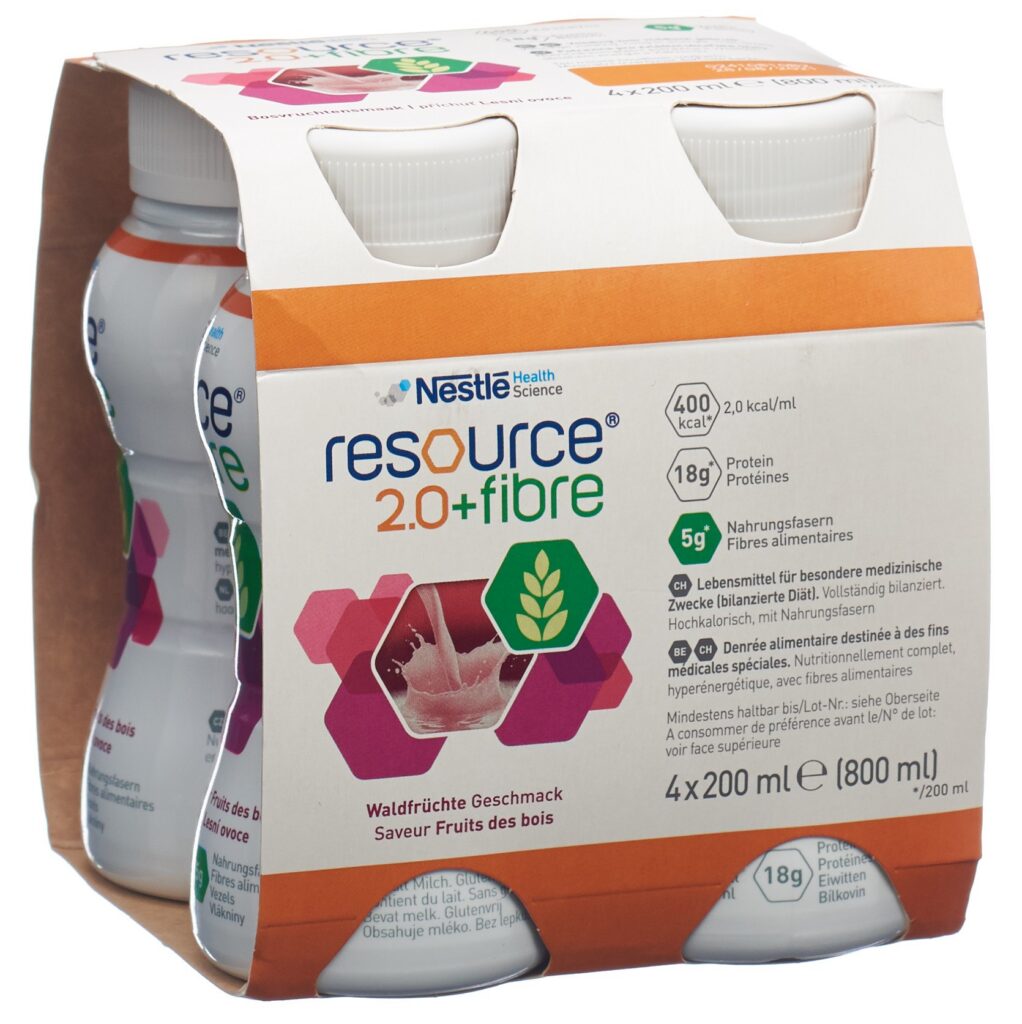 RESOURCE 2.0 fibre Fruits des bois 4 x 200 ml